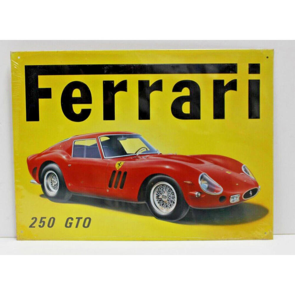 Vintage 250 GTO Ferrari Garage Retro style metal tin sign plaque 16" x 12"